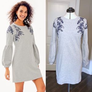 Lilly Pulitzer Bartlett sweater dress in gray